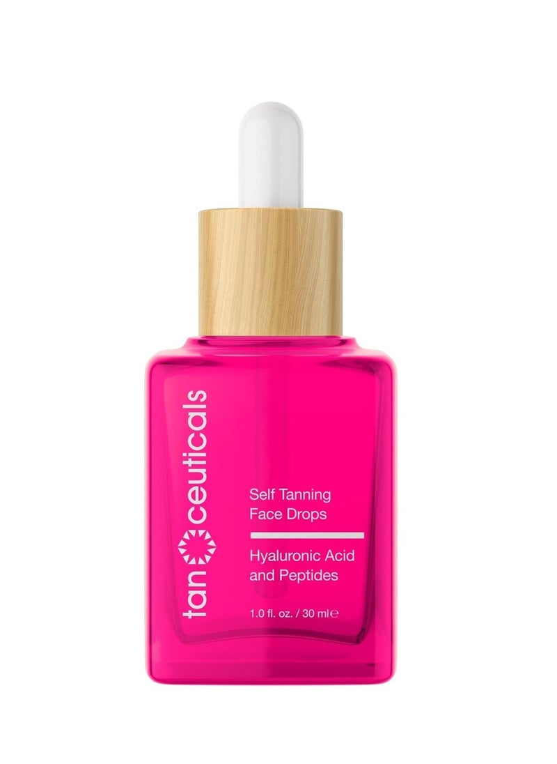 Tanceuticals Self Tanning Drops - Color Correcting Face Tanning Drops for Gradual Glow, Add to Lotion, Moisturizing Bronzing Drops for Fake Tan, Vegan & Cruelty Free Face Tanner