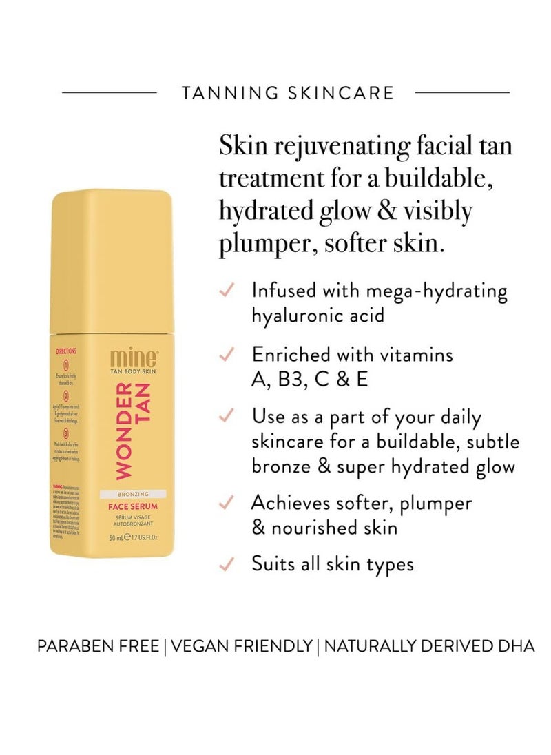 MineTan | Facial Self Tan | Glowy Dark Tan Results; Vegan Friendly, Cruelty Free