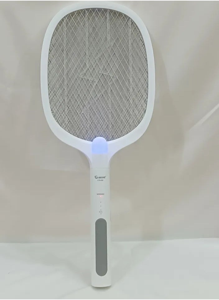 Indoor & Outdoor Electric Fly Swatter, USB Rechargeable Mosquito Killer Racket for Home Bedroom, Kitchen,Office, Backyard, Patio,Safe to Touch with 3-Layer Safety Mesh