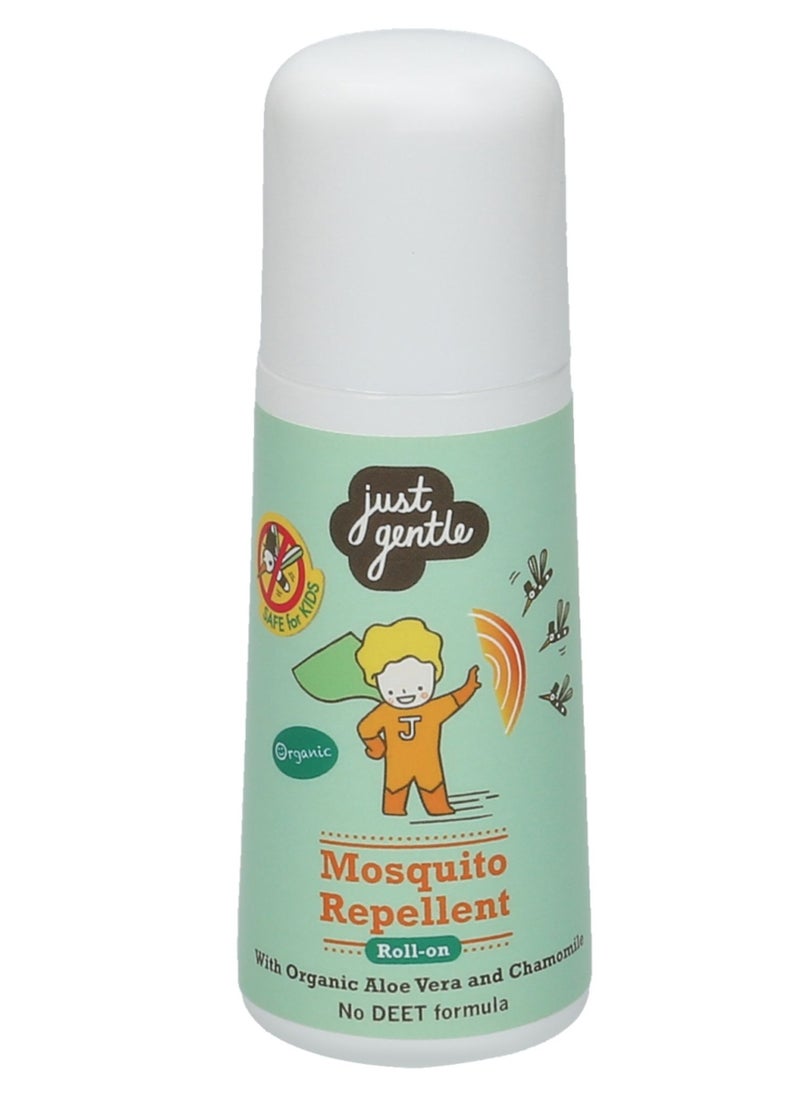 Just Gentle Herbal Mosquito Repellent 60ml- DEET-Free, Safe for Kids, Effective Protection with Organic Chamomile & Citrus Extracts.