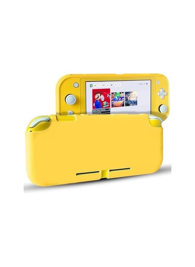 Case for Nintendo Switch Lite - Soft Silicone Shock Proof Anti-Slip Protective Cover with Ergonomic Grip Design for Switch Lite Console - Yellow