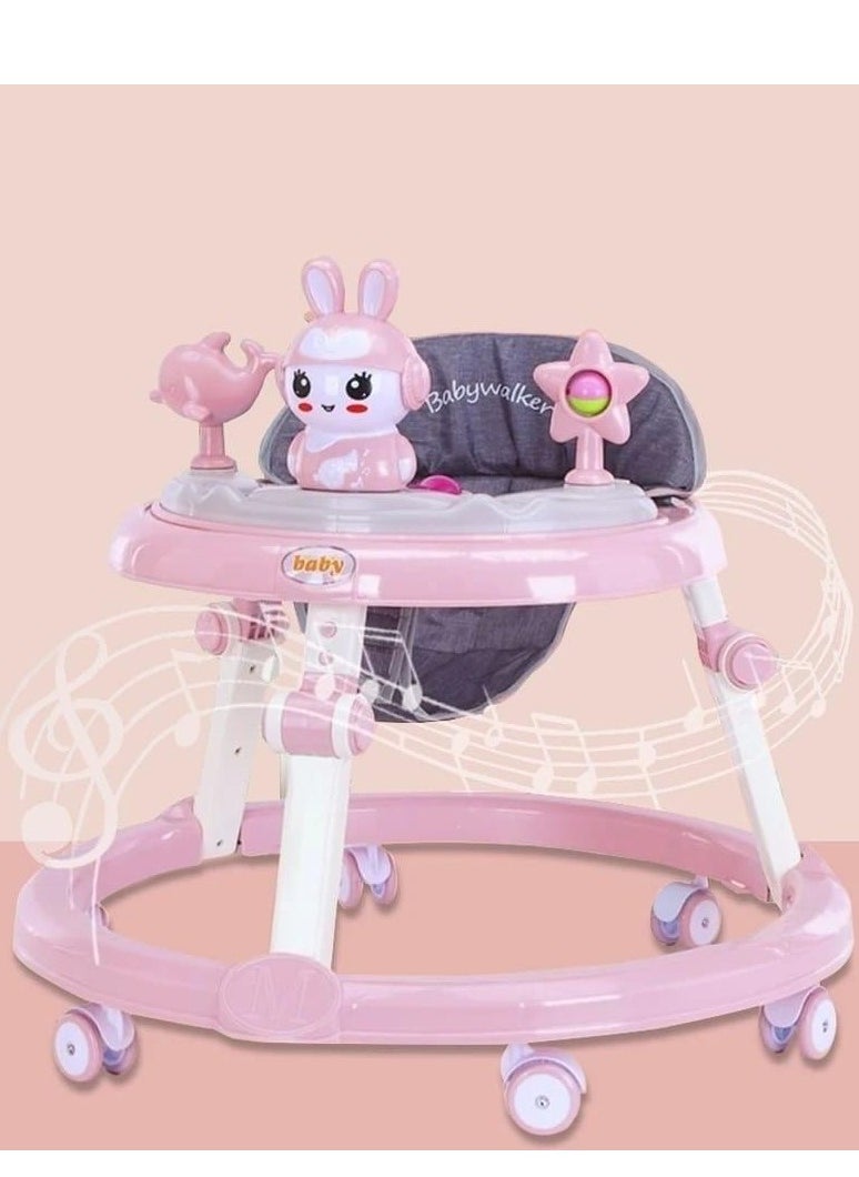 Baby walker for Babies Anti-o-leg Multi-function Anti-rollover Baby Walker wheels and Seat Music Push Walker Stroller