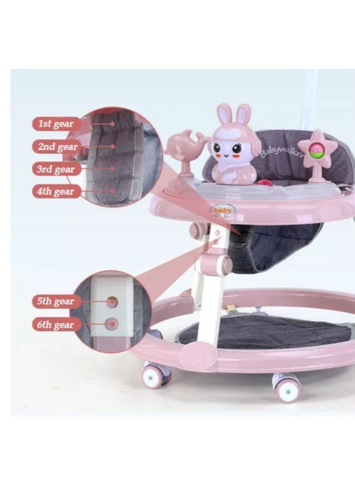 Baby walker for Babies Anti-o-leg Multi-function Anti-rollover Baby Walker wheels and Seat Music Push Walker Stroller