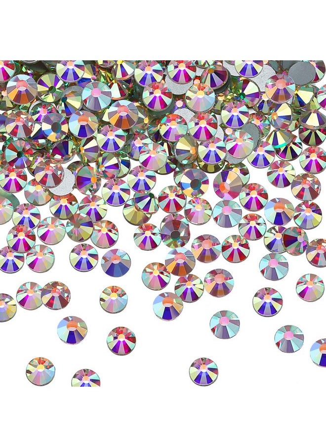 Rhinestones, 2880 Pieces Crystal Diamond Glass Round Beads, Crystal Ab Color, Flat Back, Craft Bead, Ss20, Reliable Quality, Wide Applications