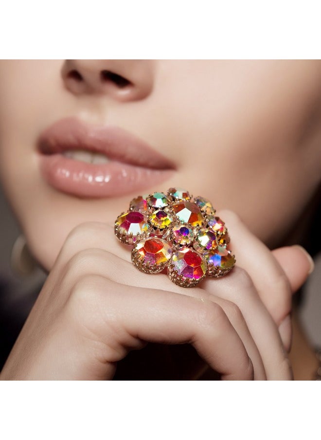 Rhinestones, 2880 Pieces Crystal Diamond Glass Round Beads, Crystal Ab Color, Flat Back, Craft Bead, Ss20, Reliable Quality, Wide Applications