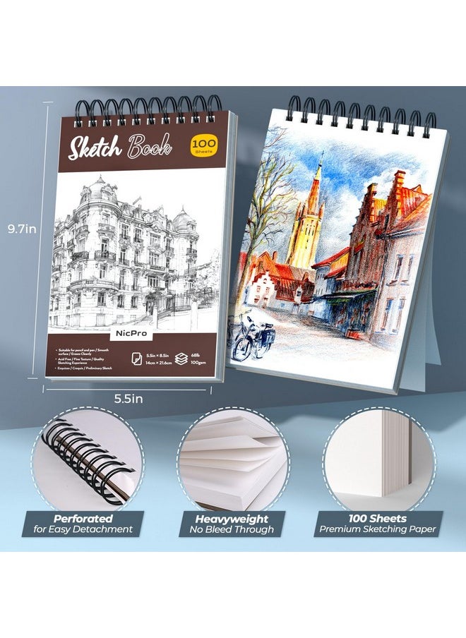 58Pcs Art Drawing Supplies Kit In Leather Case, Mp1000 Black Metal Mechanical Pencil Set With Drafting Pencil 0.5, 0.7, 0.9 & 2Mm, 12 Micron Pen, Sketch Book, 30 Tube Lead Refills For Sketching