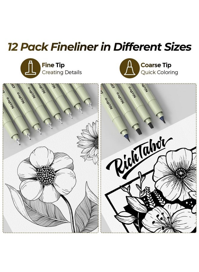 58Pcs Art Drawing Supplies Kit In Leather Case, Mp1000 Black Metal Mechanical Pencil Set With Drafting Pencil 0.5, 0.7, 0.9 & 2Mm, 12 Micron Pen, Sketch Book, 30 Tube Lead Refills For Sketching
