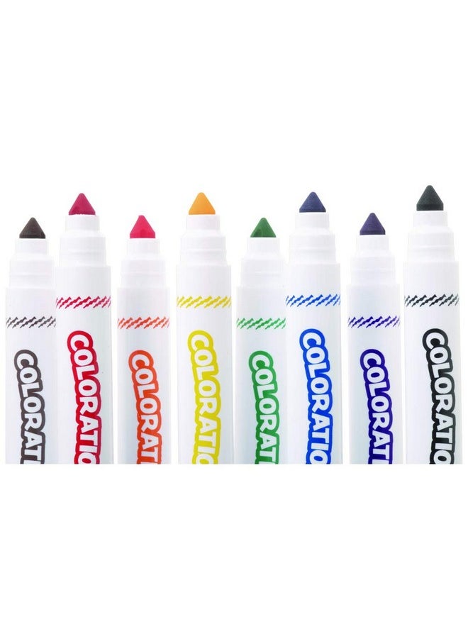 Washable Chubby Markers (Pack Of 200), Classic Colors, Washable Bulk Markers, Classroom, For Kids, Preschool