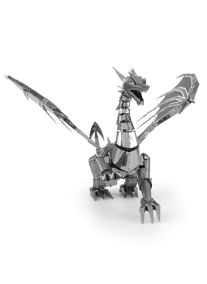 S Metal Earth Premium Series Silver Dragon 3D Metal Model Kit