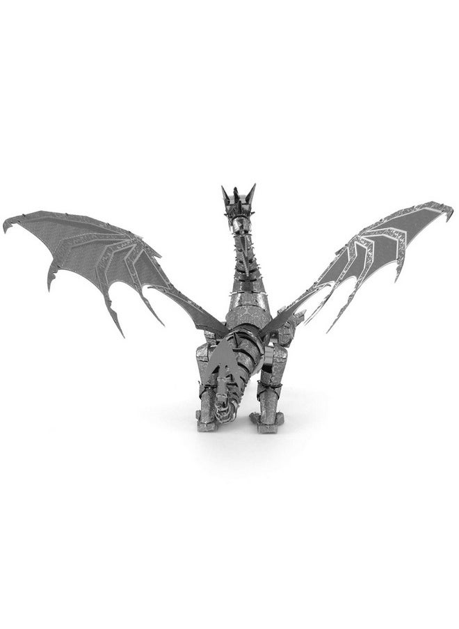 S Metal Earth Premium Series Silver Dragon 3D Metal Model Kit