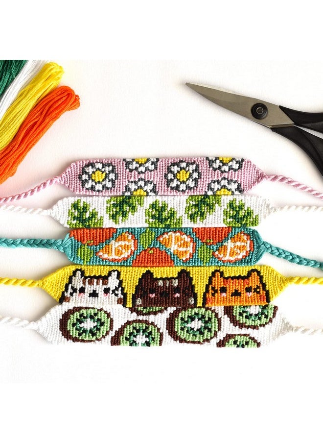 Embroidery Floss 50 Skeins Embroidery Thread, Rainbow Color Friendship Bracelet String With 12 Pieces Floss Bobbins For Bracelet Making, Sewing Crafts