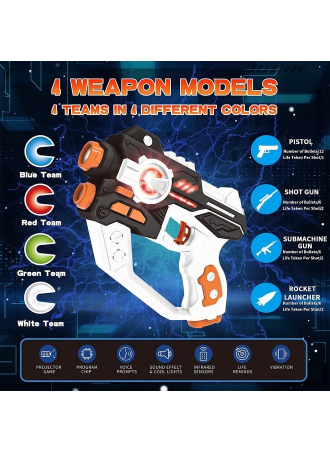 Laser Tag For Boys Age 8-12,Lazer Tag Game Set With Projector For Kids,Laser Tag Guns Set Of 2 Players,Gift For 6 7 8 9 10 11 12+ Year Old Boys Girls Indoor Outdoor Shooting Games Toys