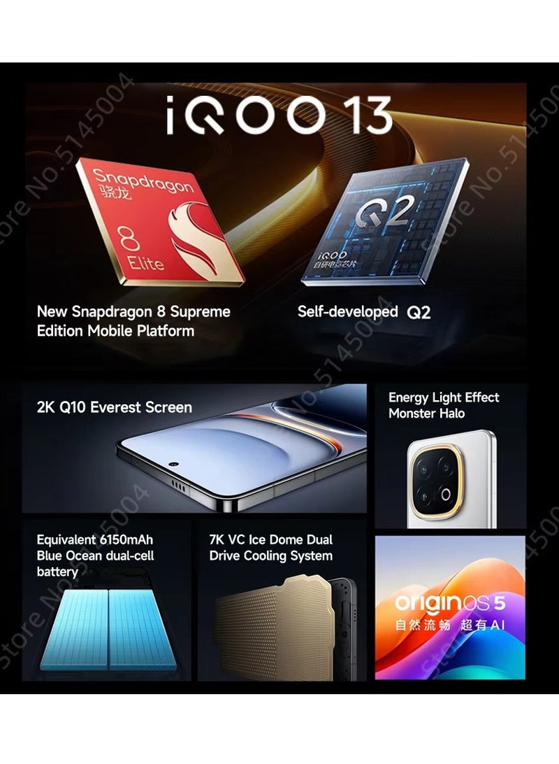 13 Mobile 16GB - 256GB Gray 5G NFC Snapdragon 8 Elite Octa Core 6.82” Display 50MP OIS Triple Camera Smartphone 120W Fast Charger 6150mAh Battery with Google play Chinese version