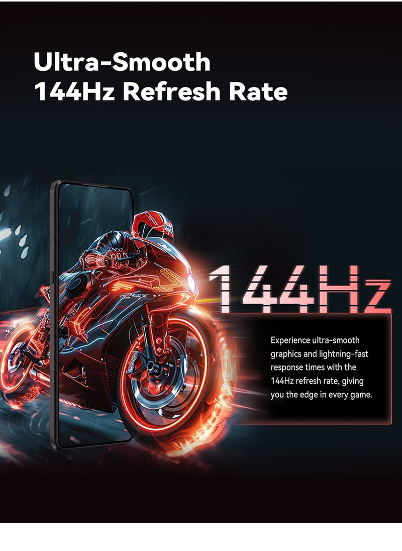 MAX 5 Smartphone 6.95-Inch FHD+ Display 5G Android 14 Octa-core Processor Game Mobile Phone 12GB RAM 256GB ROM 5100mAh Battery 100MP+32MP Camera Wi-Fi6 Dual SIM NFC TECH Black