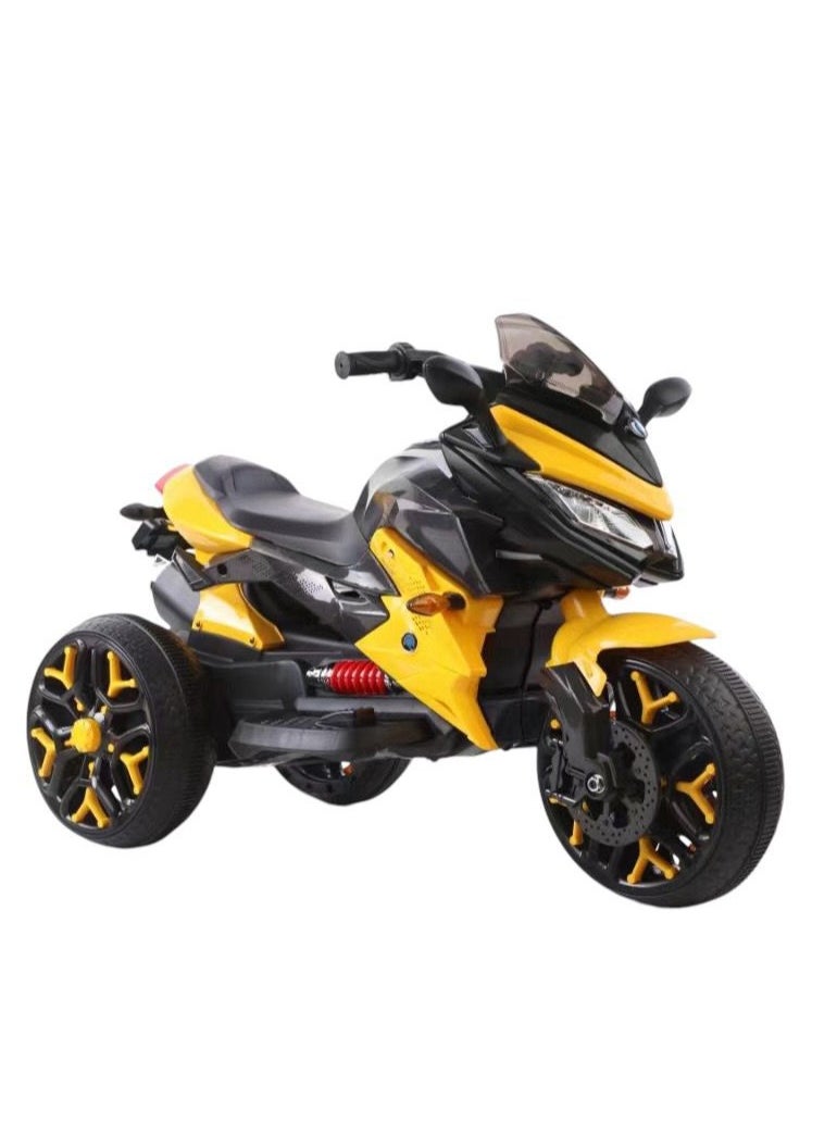 Lovely Baby LB 5188EL 12V Ride-On Bike for Kids - Yellow