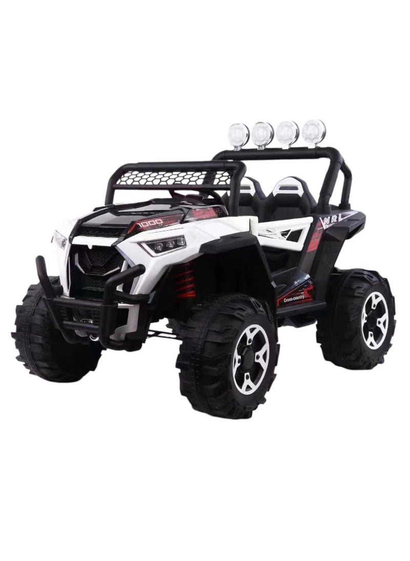 Lovely Baby Powered Riding Jeep LB 918L, Off-Road Remote Control Car - White