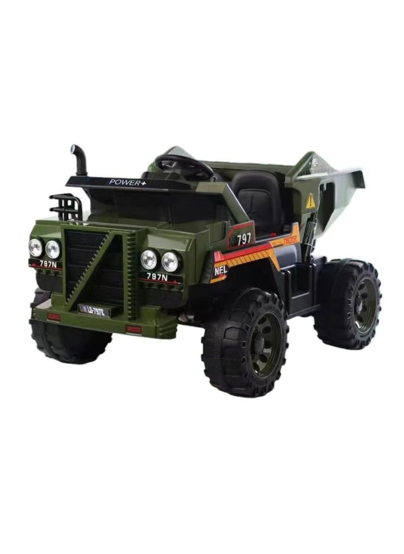 Lovely Baby Powered Ride on Jeep LB 797E for Kids, Off-Road Remote Control Car - Green