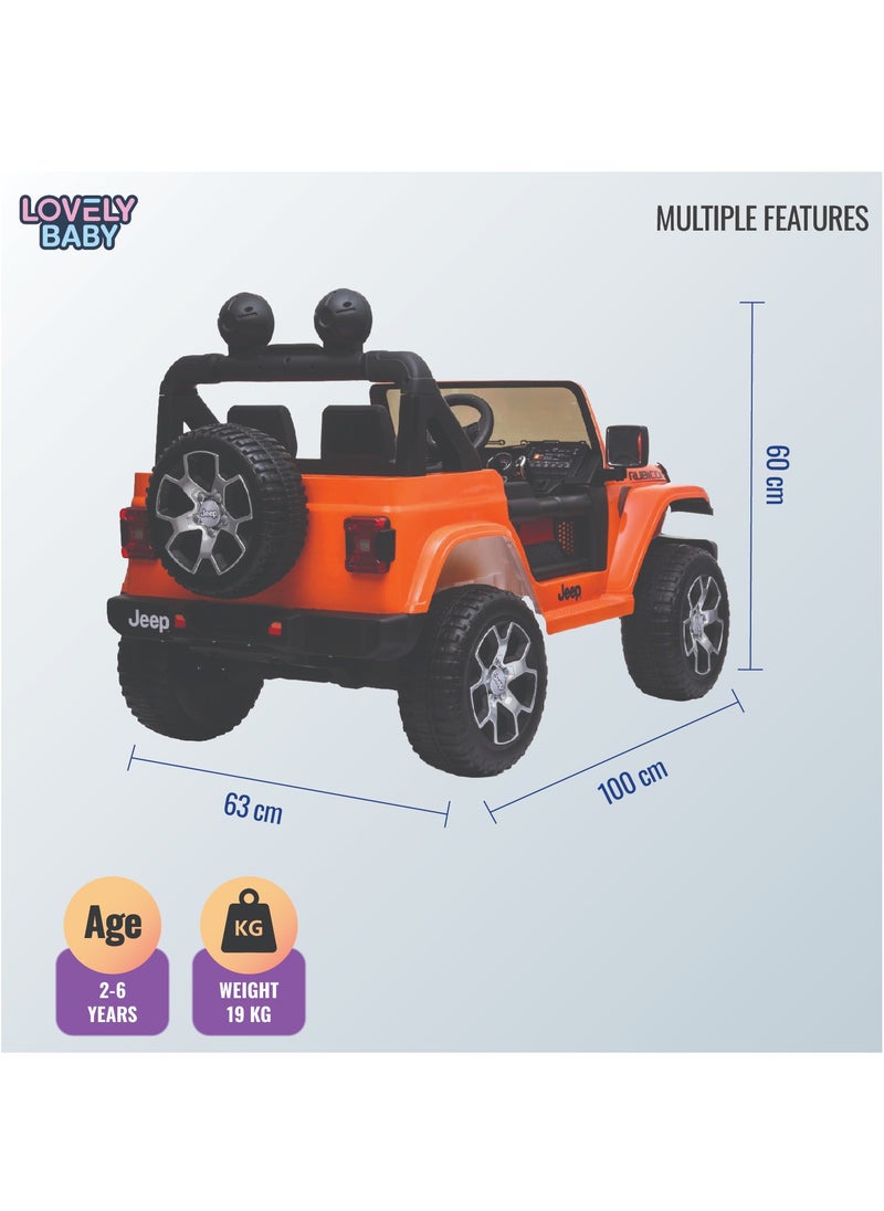 Lovely Baby Powered Ride on Jeep LB 555EL for Kids - Red