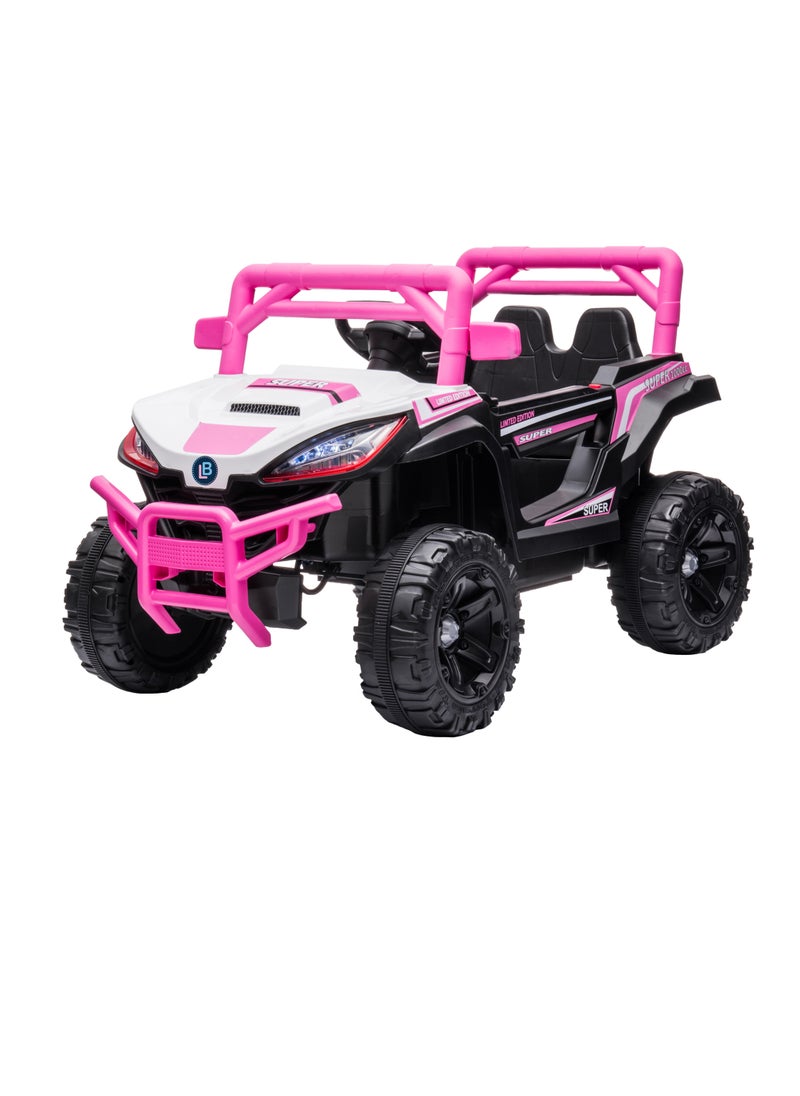 Lovely Baby LB 3090E Kids Battery Operated Ride-On Car/Jeep for Ages 1-4yr - Pink