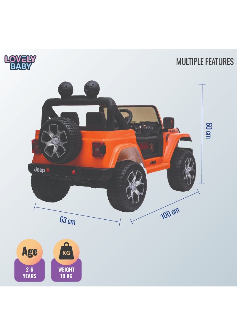 Lovely Baby Powered Ride on Jeep LB 555EL for Kids - Orange