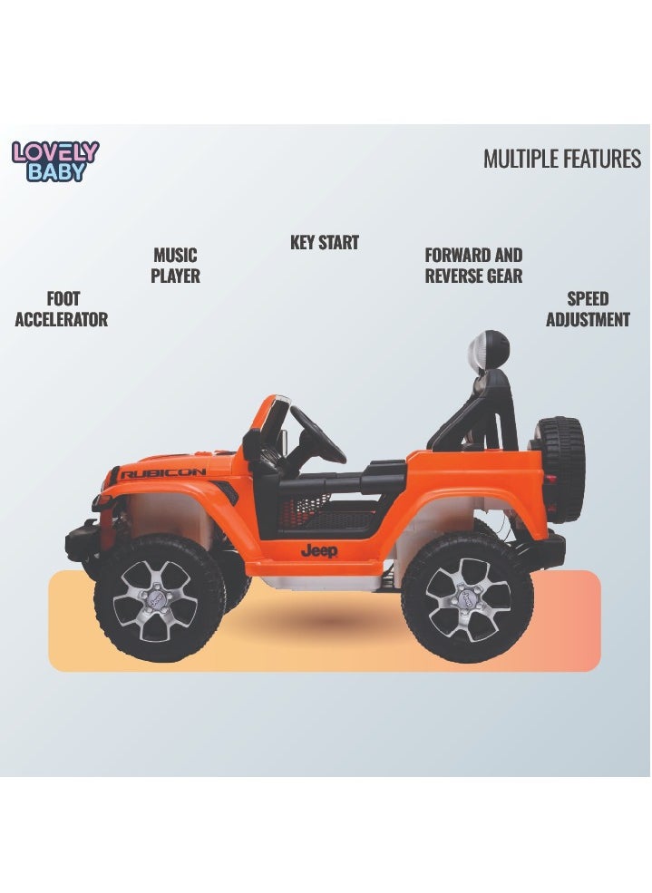 Lovely Baby Powered Ride on Jeep LB 555EL for Kids - Orange