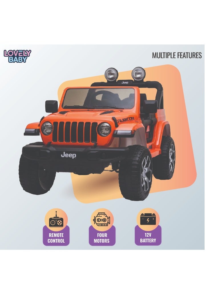 Lovely Baby Powered Ride on Jeep LB 555EL for Kids - Orange