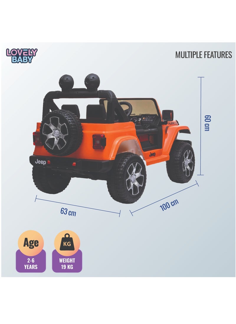 Lovely Baby Powered Ride on Jeep LB 555EL for Kids - Pink