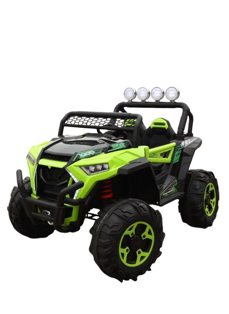 Lovely Baby Powered Riding Jeep LB 918L, Off-Road Remote Control Car - Green