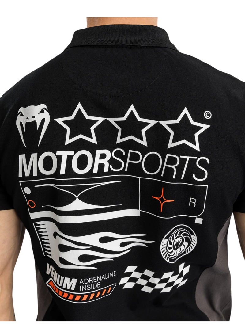 VENUM MOTORSPORT POLOS COTTON DEEP BLACK