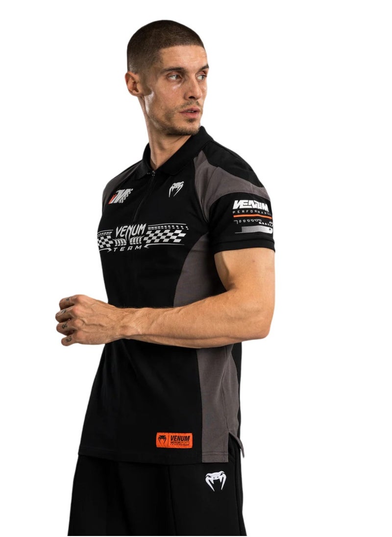 VENUM MOTORSPORT POLOS COTTON DEEP BLACK