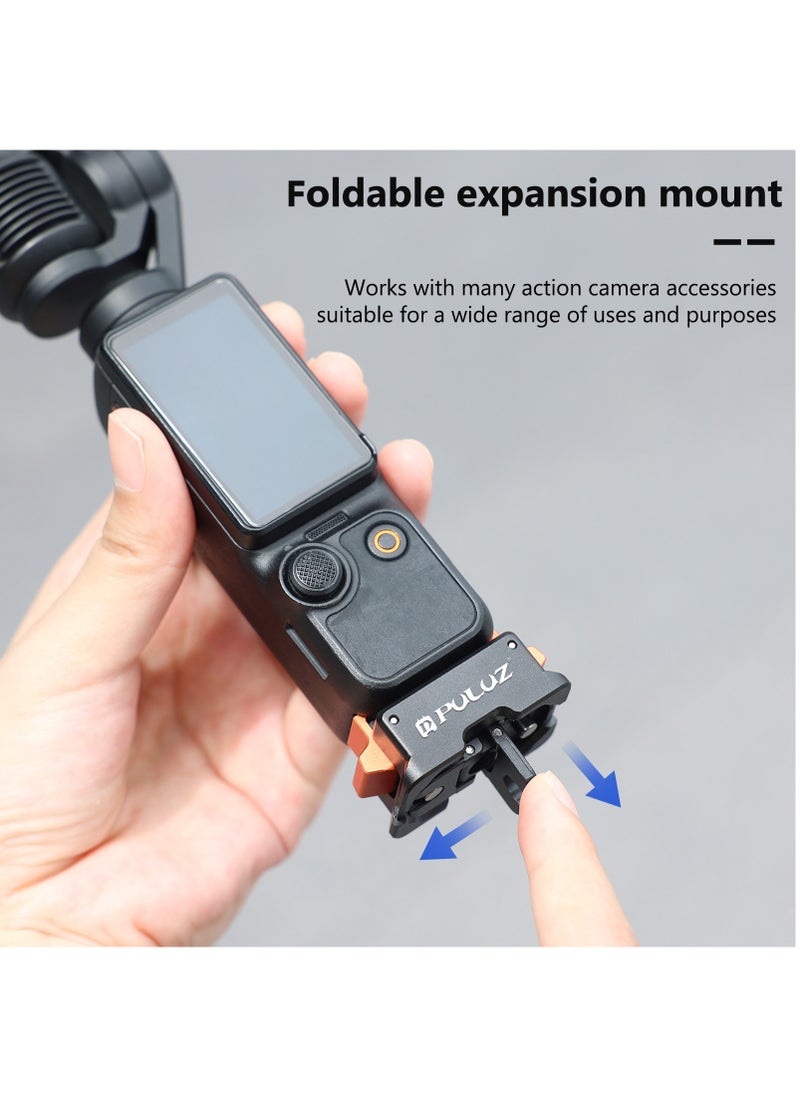 For DJI Osmo Pocket 3 PULUZ Type-C Charging Base Quick Release Mount Adapter (Black)