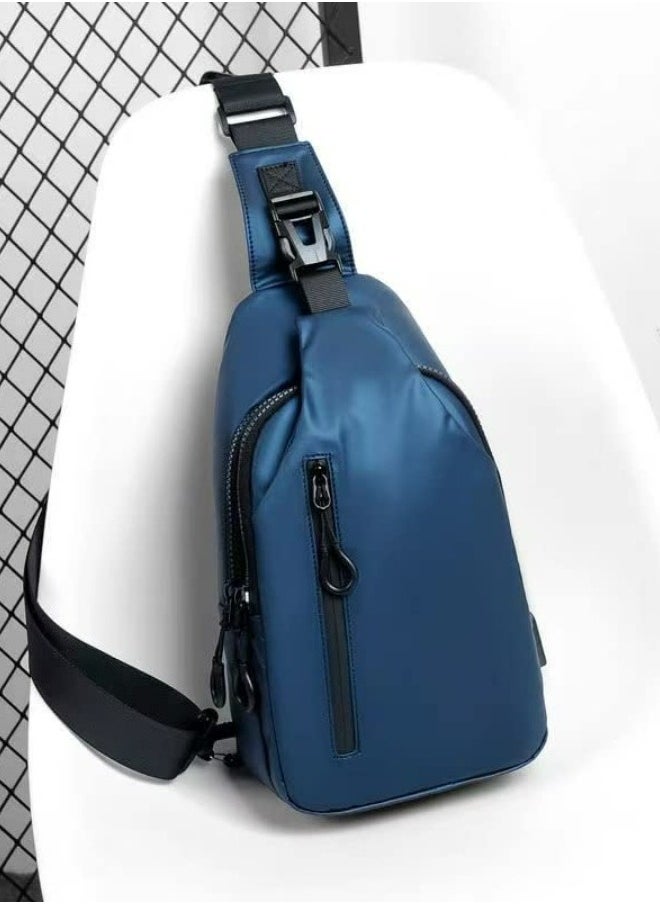 Skycare Sling Crossbody Bag Small Shoulder Backpack for Men Waterproof Slim Chest Bags Casual Daypack for Travel Cycling