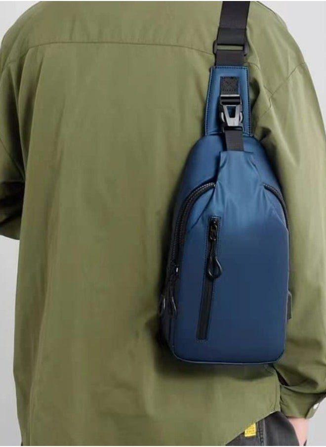 Skycare Sling Crossbody Bag Small Shoulder Backpack for Men Waterproof Slim Chest Bags Casual Daypack for Travel Cycling