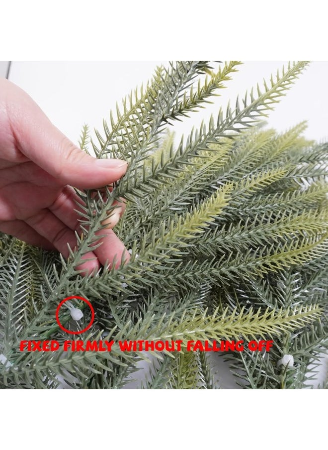 6/12PCS Christmas Norfolk Pine Branches, 20.5