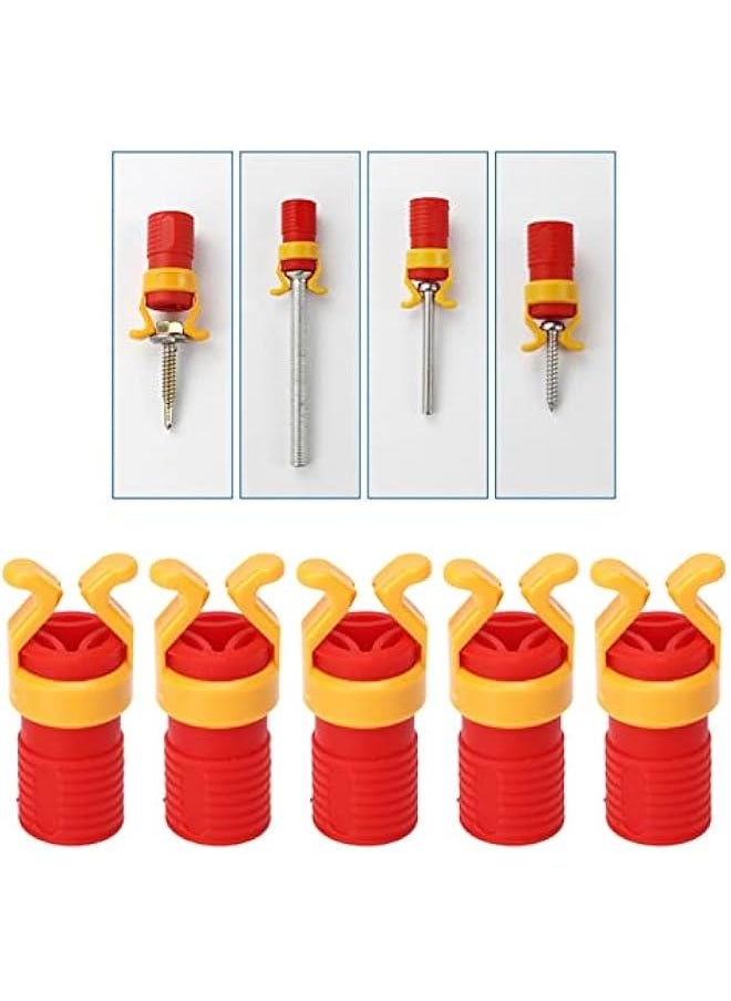 10PCS Screw Holder Clamp, ABS Screw Holder Clamp Fixing Set Screw Gripper Holding Tool for Woodworking, Bit Universal Fixing Sleeve for Fixing Screws(4X1.5Cm)