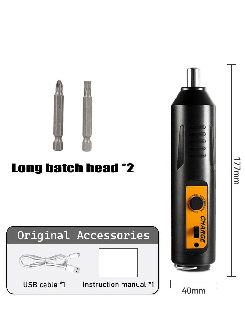 Rechargeable Electric Screwdriver Cordless - Compact & Powerful with Strong Magnetic Suction - Multi-Functional Electrician Tools Set for Enhanced Battery Life