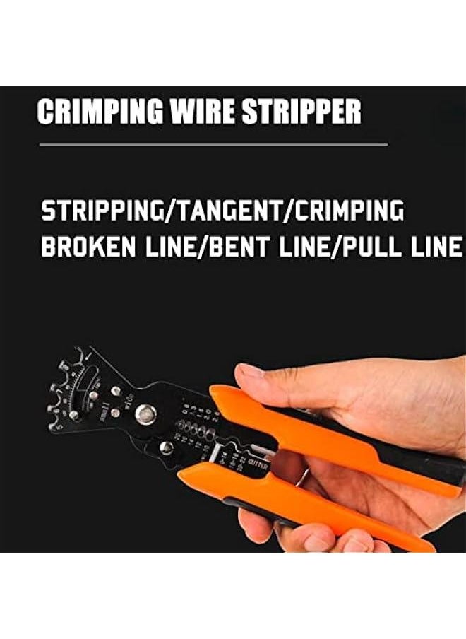 Multifunctional Electrician Wire Splitting Pliers with Wrench and Multi Angle Wire Bending Function, Ergonomic Non Slip Handle, Cable Stripping and Cutting Pliers for 5, 6, 7, 8 Wires