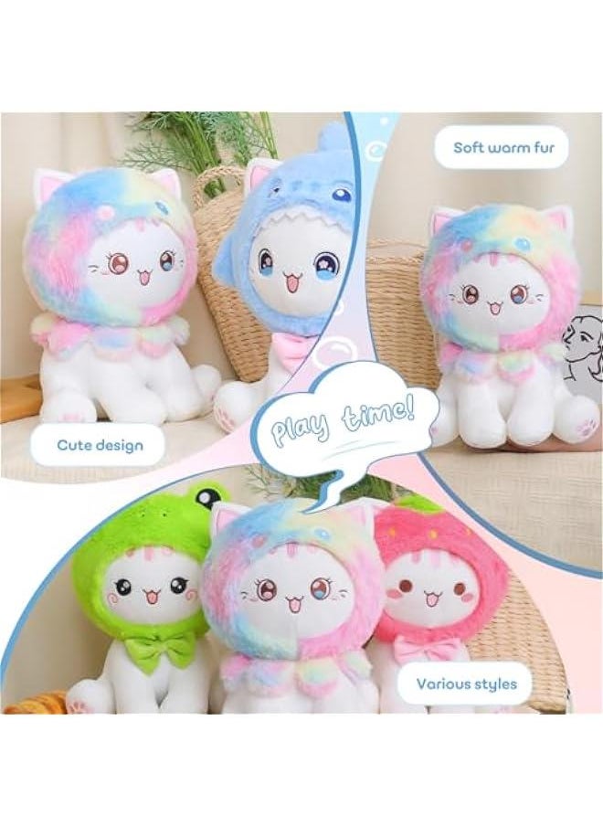 Cute Octopus Cat Plush Toy 10 Kawaii Kitten Stuffed Animal, Cat Octopus Plushie Pillow Gift for Kids