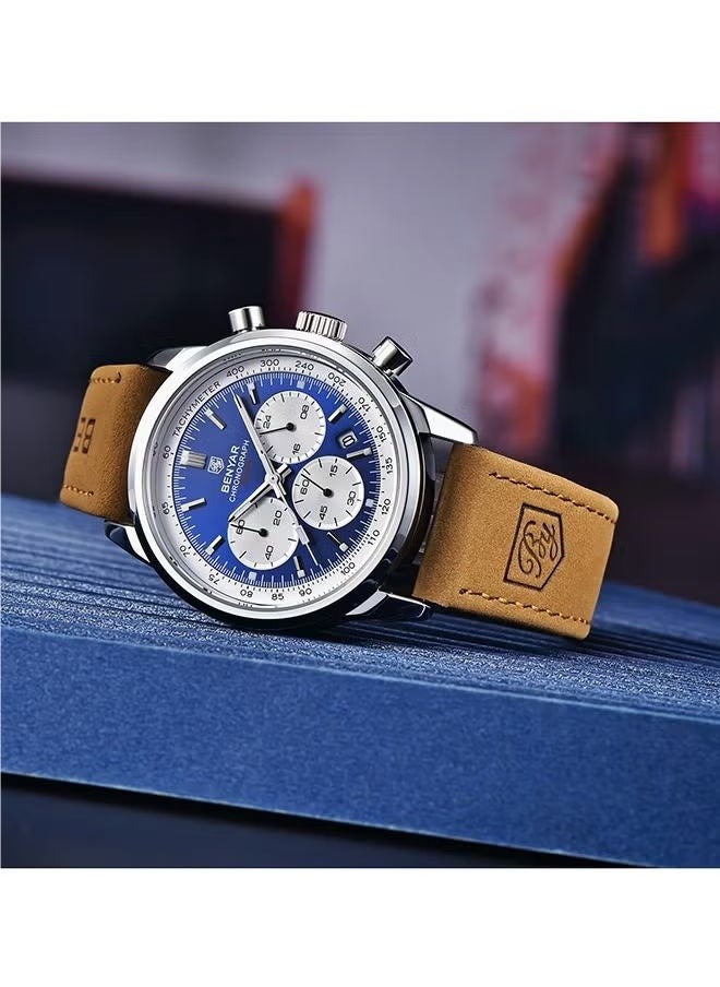 Men's watches waterproof watches men's multifunctional chronograph fashion business work leisure watch calendar BY-5188