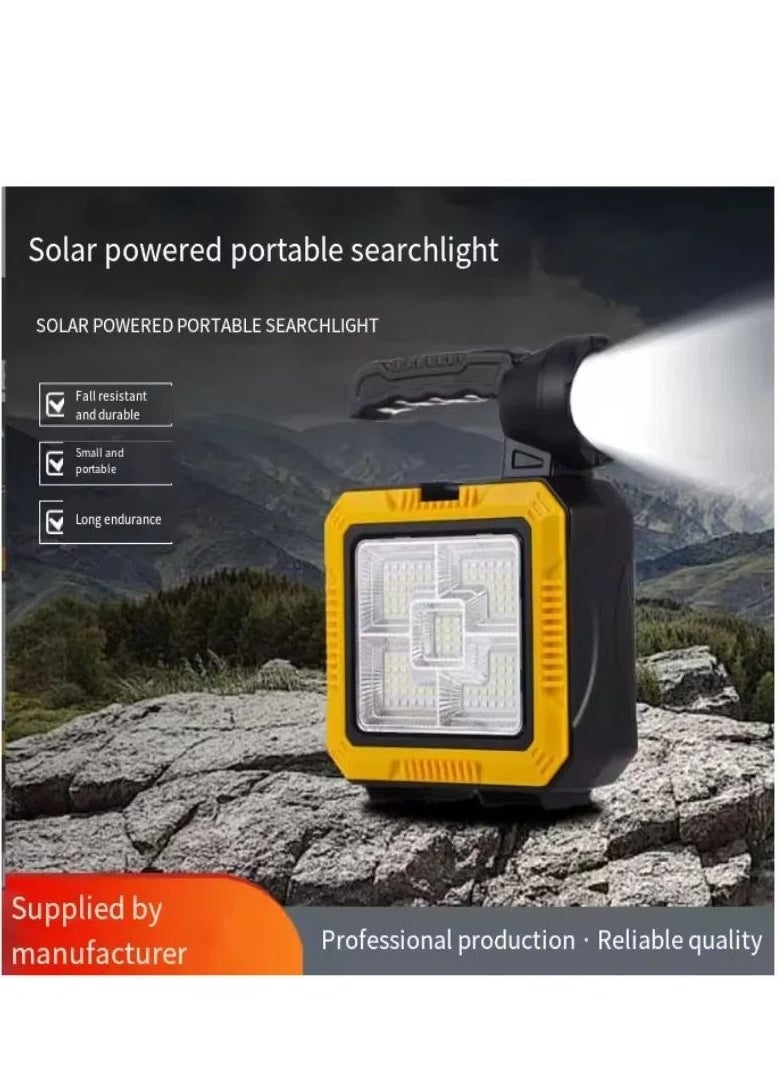 Soler Portable Lamp Dual Light Source Battery Display Solar Charging With Tool Box