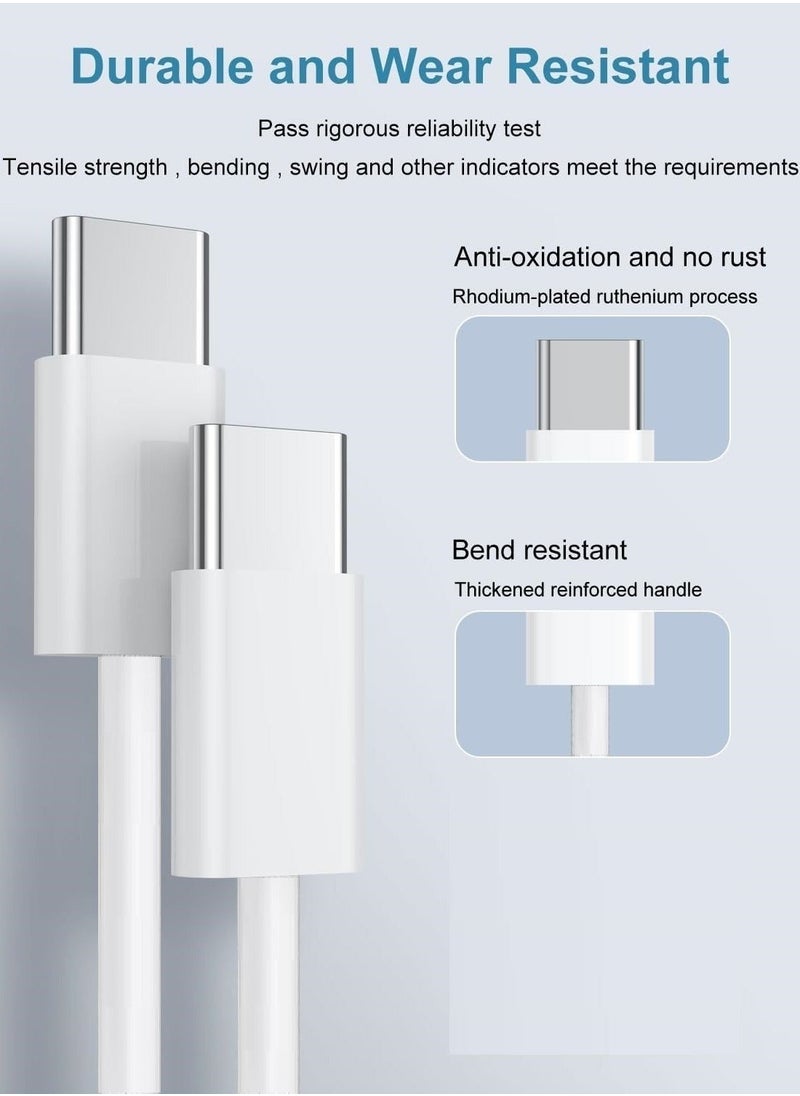 iPhone 15 Pro Max Charger With USB C Port 35 Watt with 1M iPhone Fast Charging Cord Type C to C for iPhone 15 Pro max/15 Pro/15 plus/15, Samsung S24 and all USB C mobiles / Tabs