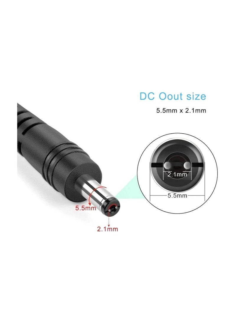 12V/5A AC/DC Adapter Switch Power Supply Charger for LED Light Strips CCTV Router 5.5x2.1-2.5mm Male Connector