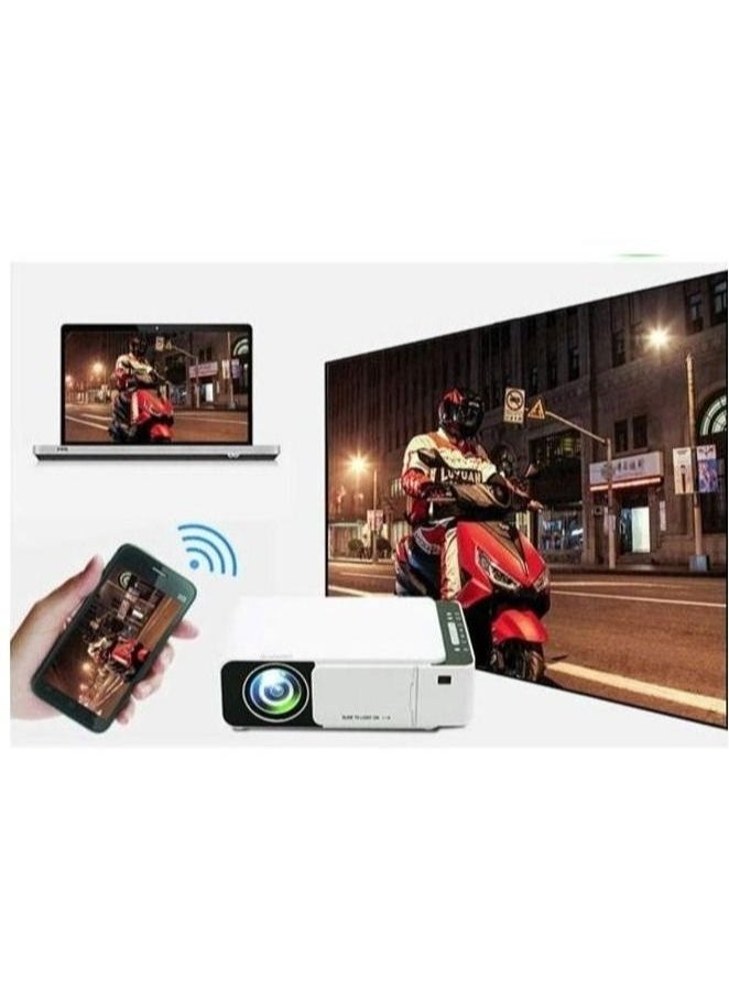 Borrego T5 Portable WIFI LED Mini Projector 2200 Lumens 30K Hours Multicolor