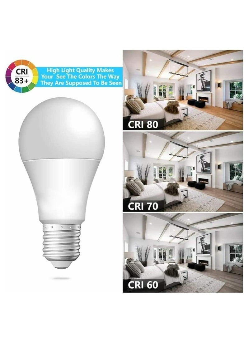 9W 12W 18W LED Light Bulb,Pack of 10,Non-Dimmable,E27 Base,6500K Daylight,Cool White