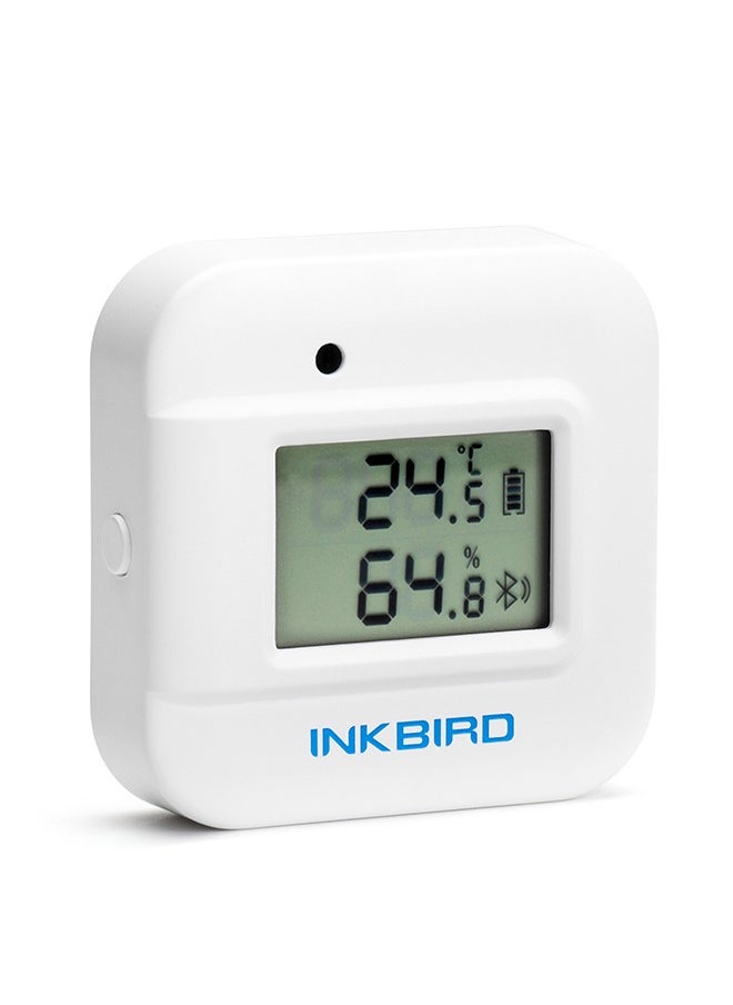 INKBIRD Smart Thermometer Temperature and Humidity Monitor Hygrometer Indoor Free APP for iOS and Android IBS-TH2 Plus Version Supports External Temperature Probe and Digital Display