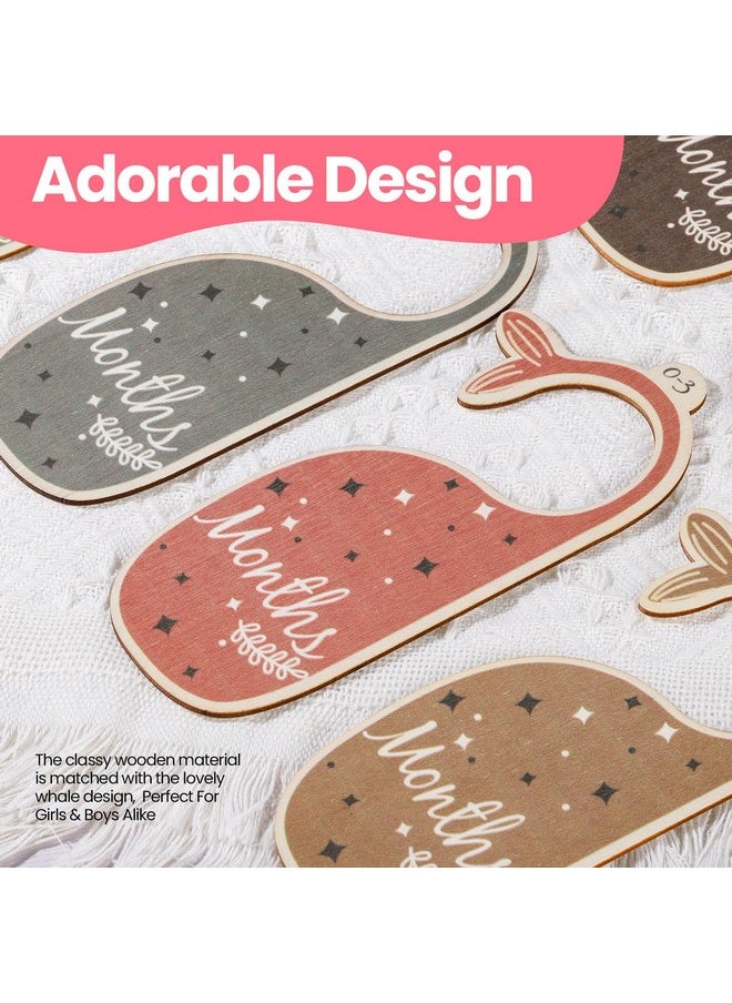 Baby Closet Dividers,7Pcs Wooden Baby Clothes Dividers For Closet,Nursery Closet Dividers,Multi-Color,Baby Size Closet Dividers,Nursery Decor