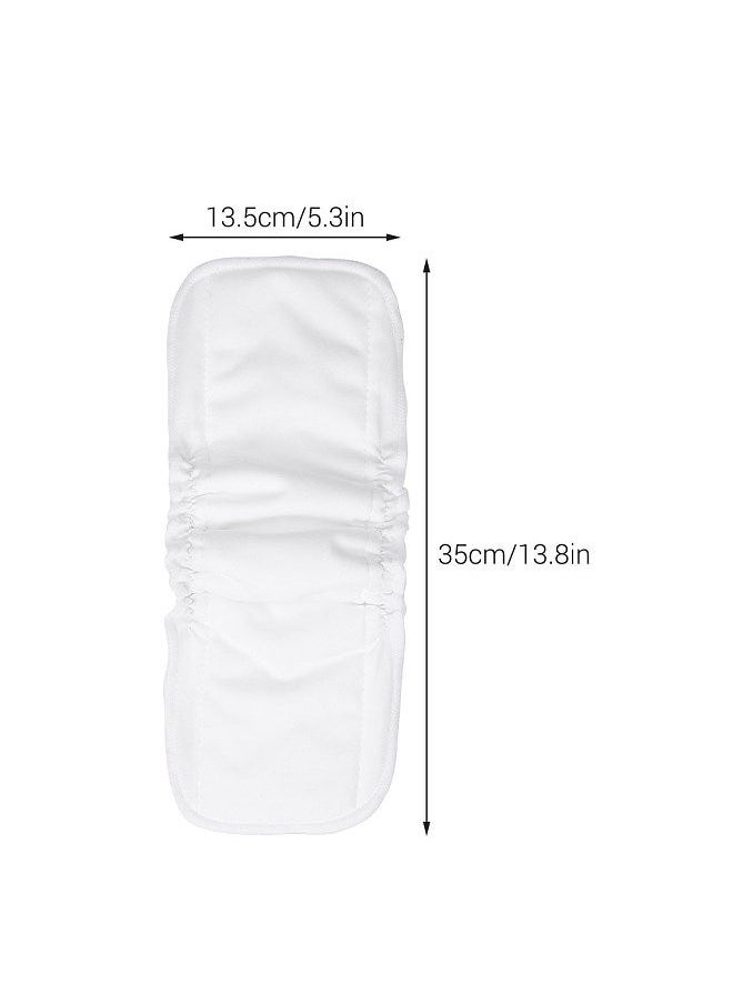 Washable Diaper Pad Pack of 5 Cotton Changing Pads Elastic Design Strong Absorbtion Soft & Breathable Diaper Mats for Baby Infants Toddlers