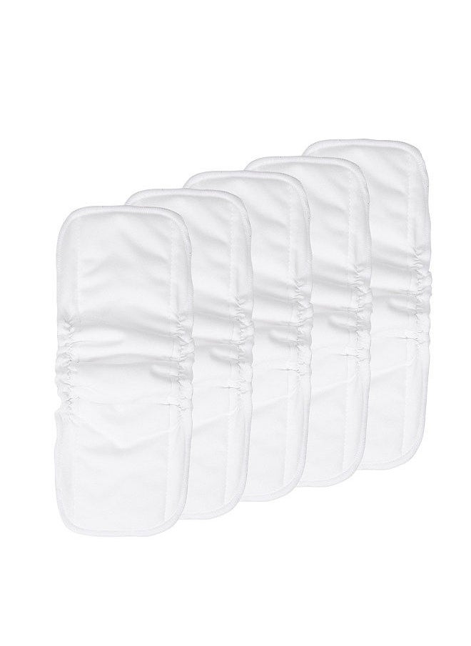 Washable Diaper Pad Pack of 5 Cotton Changing Pads Elastic Design Strong Absorbtion Soft & Breathable Diaper Mats for Baby Infants Toddlers