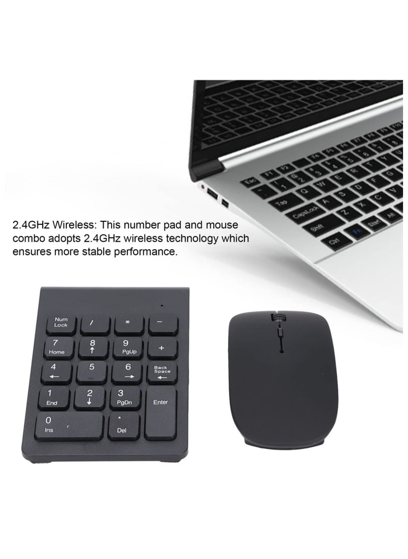 Number Pad, 1200 DPI Responsive Mouse and Number Pad 18 Keys Numeric Keypad and Mouse Combo