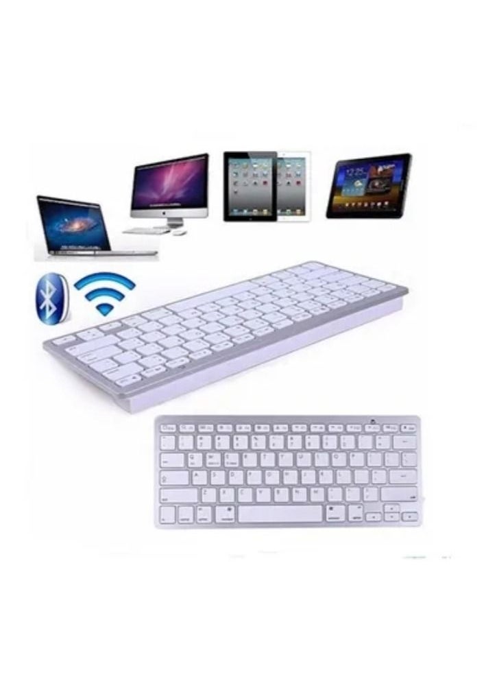 Wireless Bluetooth Keyboard For Apple iPad White